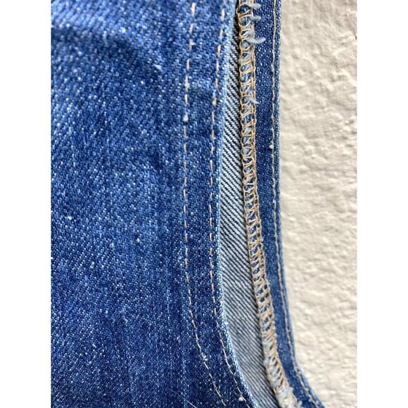 Levi's 70s Vintage Orange Tab Single Thread Stitching USA Made Vest Large - Picture 8 of 10